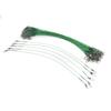 100PCS Fishing Leader Swivels Snap Anti Corroison Hard Steel Wire Leader for Saltwater 25cm / 9.8in
