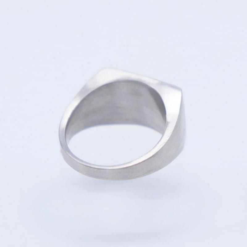 BONBEAU Double Plating Gold Heart Signet Ring