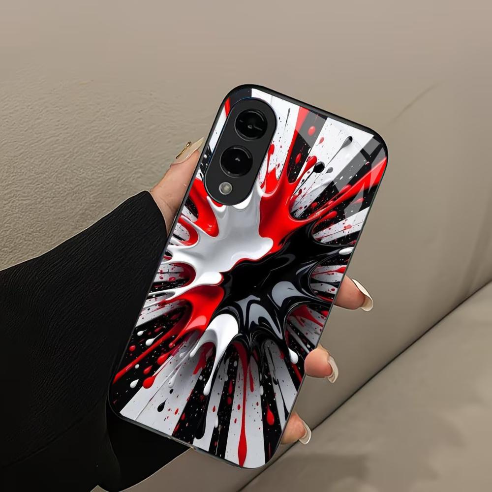 

Fashion Painting Mixed pigments High-end PhoneCase Glass PhoneCase for Samsung Galaxy S26 S25 S24 S23 S22 S21 FE,Ultra,Plus GalaxyS25