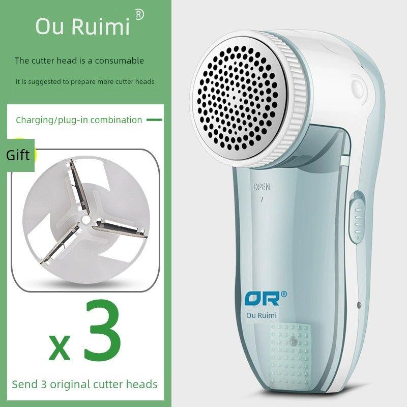 

Ouri-Density Rechargeable Starting from Handy Gadget For Home Depilation Ball Wipe Green +3 cutter head