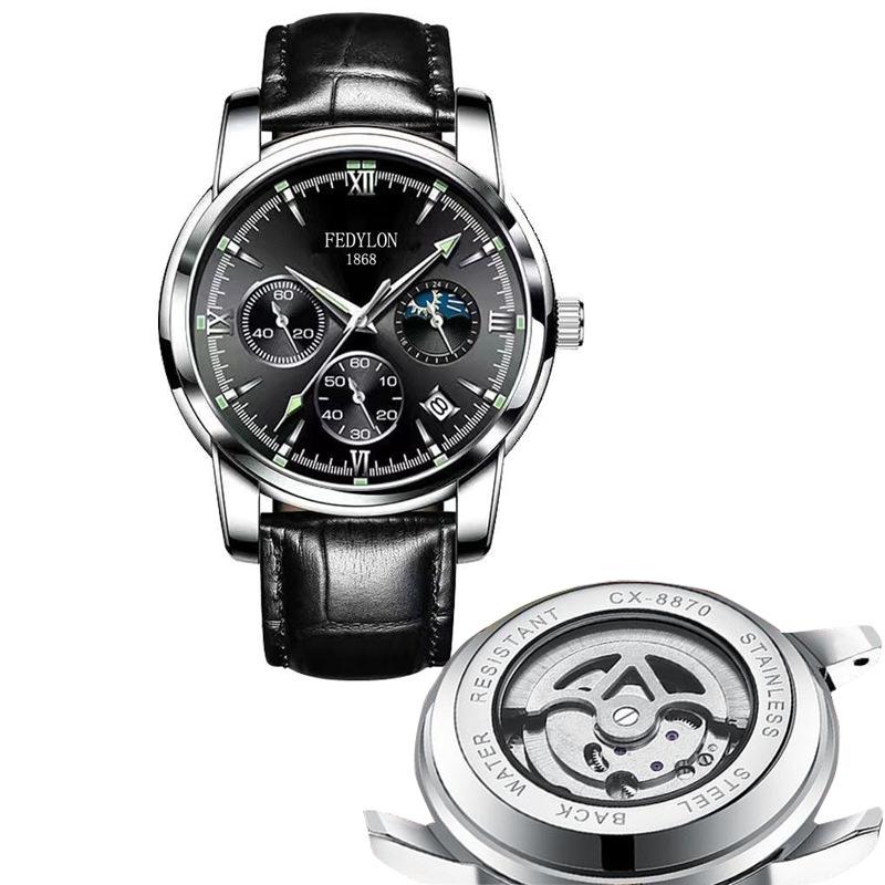 

Полностью автоматические немеханические часы мужские водонепроницаемые светящиеся полые часы с турбийоном мужские часы Business Trend Watch minimum