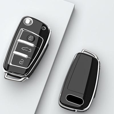 New Soft TPU Car Key Case Cover Holder for A1 A3 A6 A6L Q2 Q3 Q7 TTS R8 S6 RS3 Key Protection Shell Fob Car Accessories