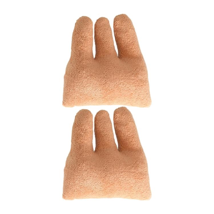 

2Pcs Finger Contracture Cushion Bed Elderly Care Pad Finger Protector Fingers Separation Pad Patients Palms Grip жёлтый
