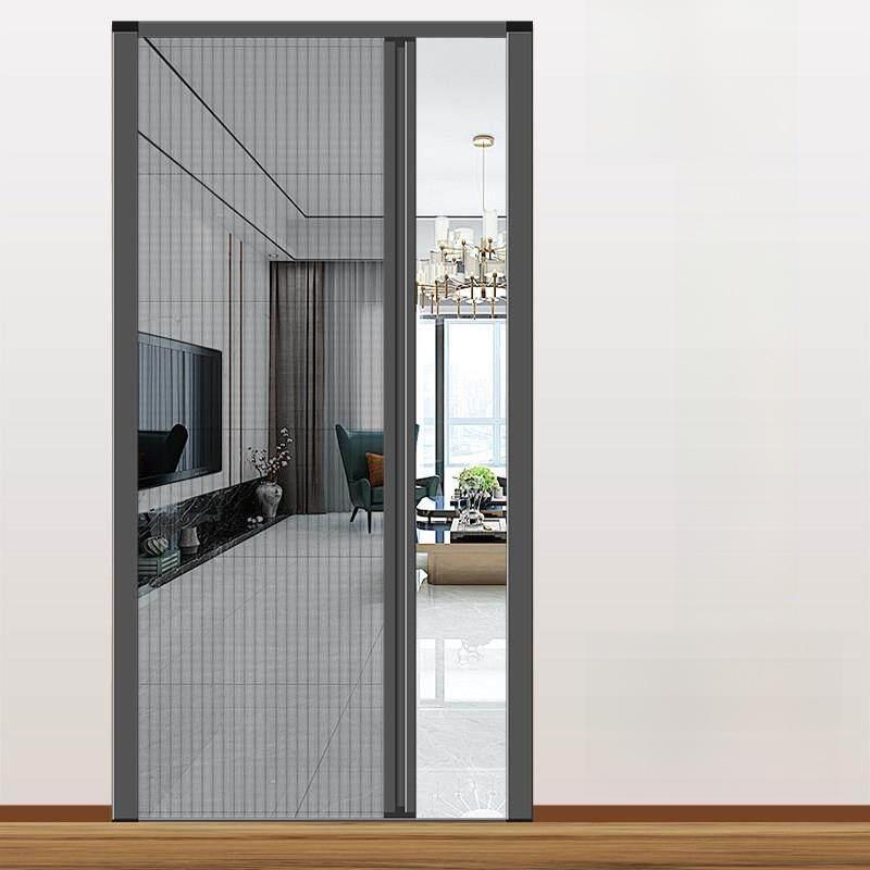 

Invisible Mosquito-Proof Aluminum Alloy Sliding Door Curtain Home Entrance Screen Door Retractable Window Mesh Curtain (as the picture,0 x 0 cm)