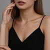 S925 Sterling Silver Star Rhinestone Necklace - Light Luxury Clavicle Chain, European & American Style Jewelry