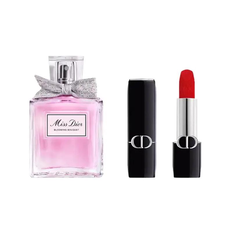 

DIOR Perfume Huayang Perfume 30ml + Lipstick #720 Red Bean Paste 3.5g No gift box, no gift bag синий