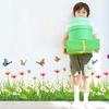 Daisy Flower Skirting Board Wall Sticker Self-Adhesive Removable PVC Decal for Bedroom Living Room Hallway Corner Home Decor