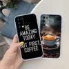NH16 Coffee Time Transparent Phone Case for Motorola Moto G40 G04 G05 One Ace Action  Fusion + Plus Hyper Macro Vision Zoom