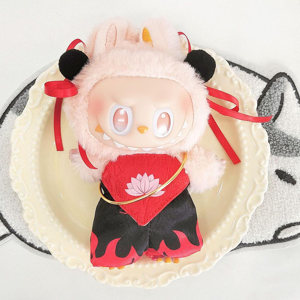 17cm Labubu Doll Clothing Set for 3.0 and First/Second Generation Sitting Party Blind Box Skirt