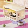 Ventilated Cat Shelter Double Layer Cat Sleep House Semi Enclosed Cat Bed  for Small Cat Dog