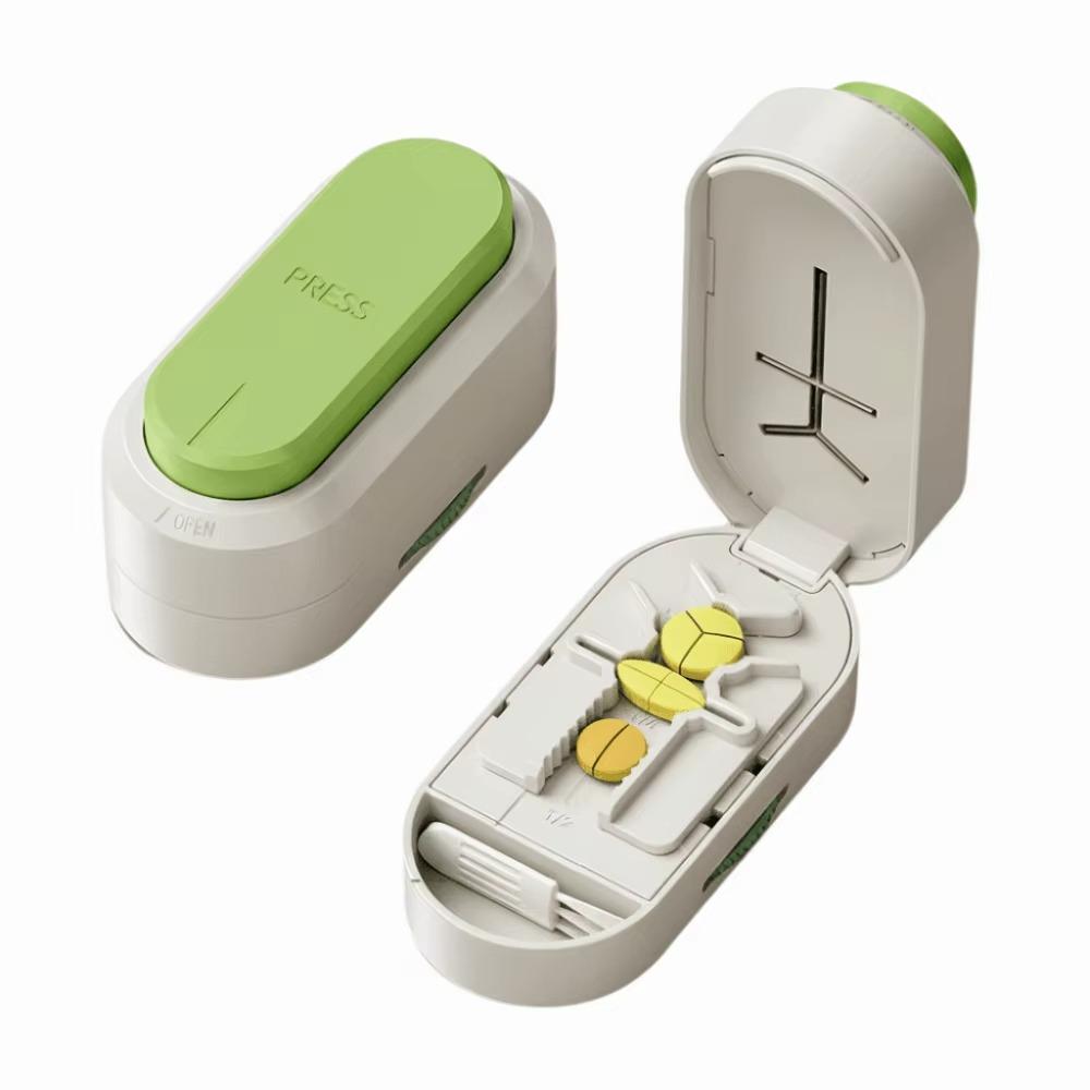 Dustproof Tablet Splitter Sliding Adjust Cut Tablet Dispenser Tablet Divider Tablet Splitting