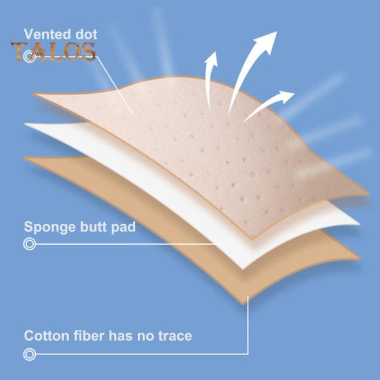 Women Underpants Thin Mesh Patchwork Seamless Mid Waist Butt-lifted Ergonomic Design Fake Butt Padded Butt Enhancer Sponge Hip Pad