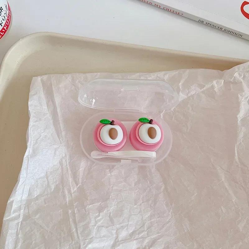 

Women Girls Contact Lense Kit Holder Container Cute Cartoon Animal Love Contact Lens Case for Travel Party with Lenses Tweezers