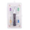 Punching Needle Embroidery Set with 4 Punching Needle Head 2 Threader Wood Handle Embroidery Pen for Embroidery Craft