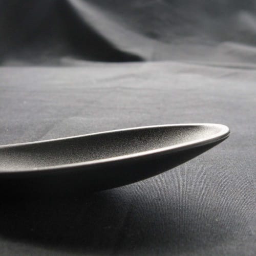 Nagao Heat-Resistant Plastic Soft Spoon Set (5 pieces), Black, Dishwasher Safe, Made in Japan