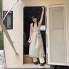 Sleeveless Vest Long Dress Women's Spring and Summer Loose A-word Skirt with Small Bag Backless Dress