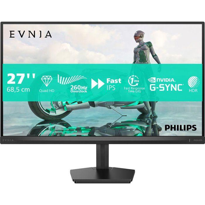 Gaming PC Monitor - PHILIPS - 27'' - 4K/FHD - 160Hz/320Hz - HP - Fast IPS Panel - 0.5ms - Height Adjustable - 27M2N3800A/00