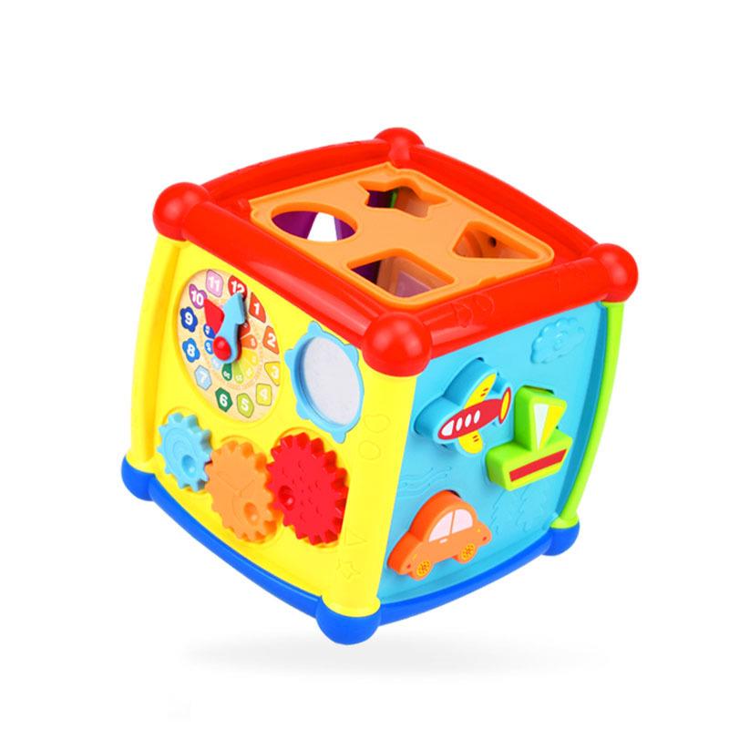 Multifunctional Music & Puzzle Hexahedron for Children's Early Education