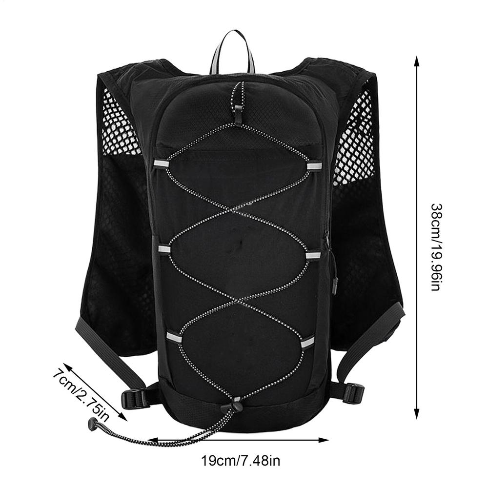Outdoor Reflective Running Backpack Breathable Women Men Running Race Hydration Vest Running Bag for Bicycle Marathon