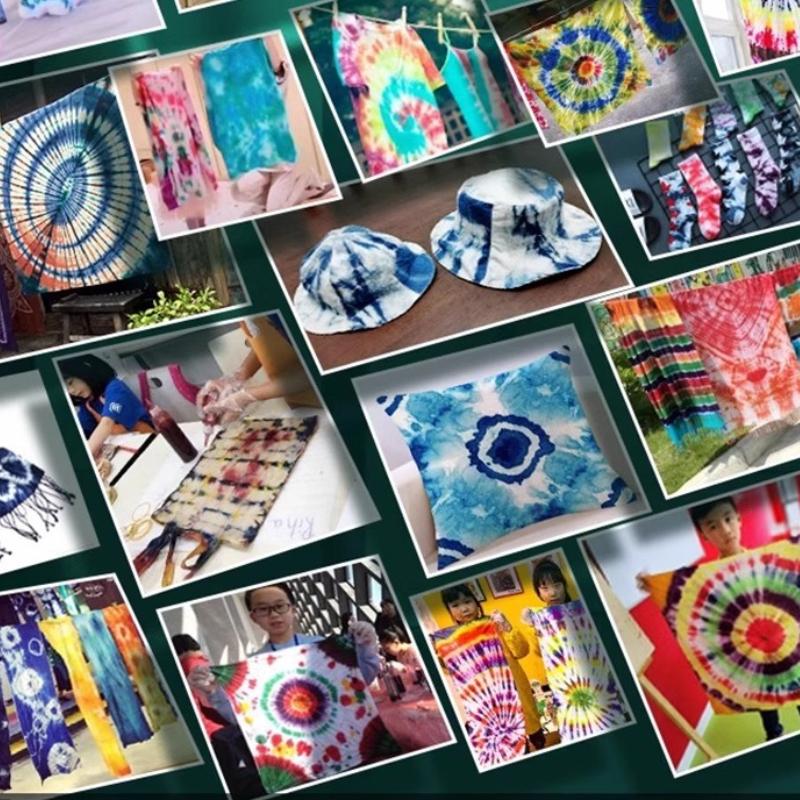 Fabric Dyes Tie Dye Pigments Tool Material Package DIY Handmade No Cooking Rubbing Plant Dyes Children's Drawing Graffiti