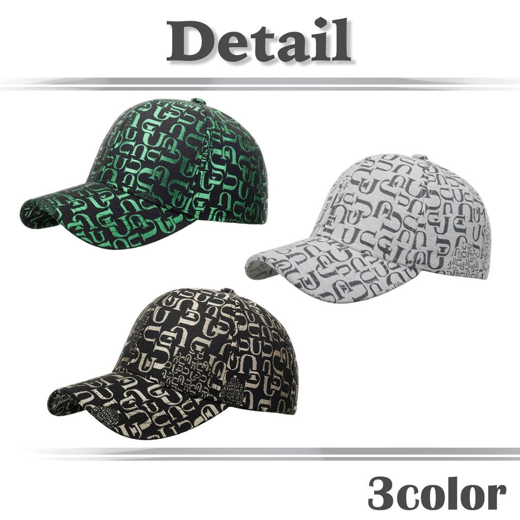 Cap with English CA650 [White Fang] Letters, Hat, Sports, Running, Outdoor, Men's, Women's, (Gold)