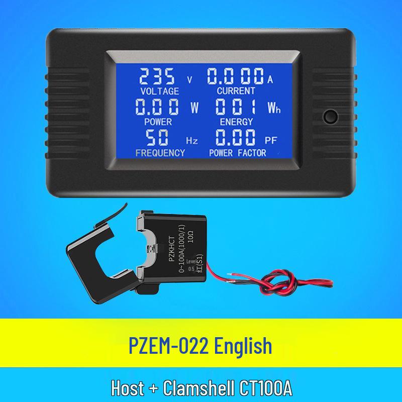 Peacefair AC Digital Power Tester: Multifunction Voltage, Current, Power, Frequency, and Energy Meter.