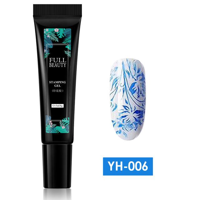 

5 мл Гель-лак для ногтей Штамповочная краска Гибридный лак УФ-лаки для ногтей Маникюрная пластина для штамповки ногтей