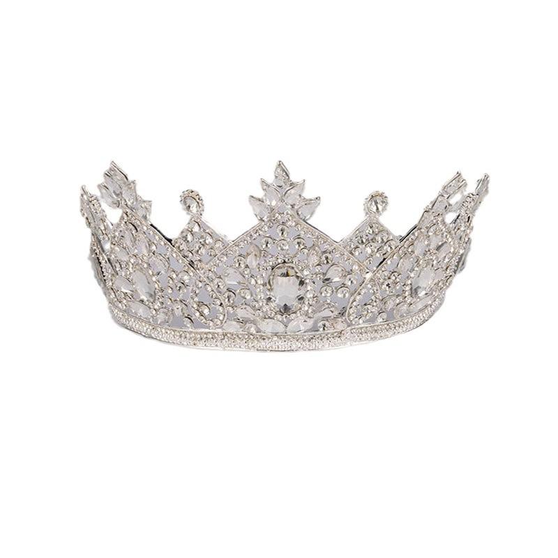Zircon Bride Crown Princess Wedding Banquet Baroque Diamond Show Crown Headband