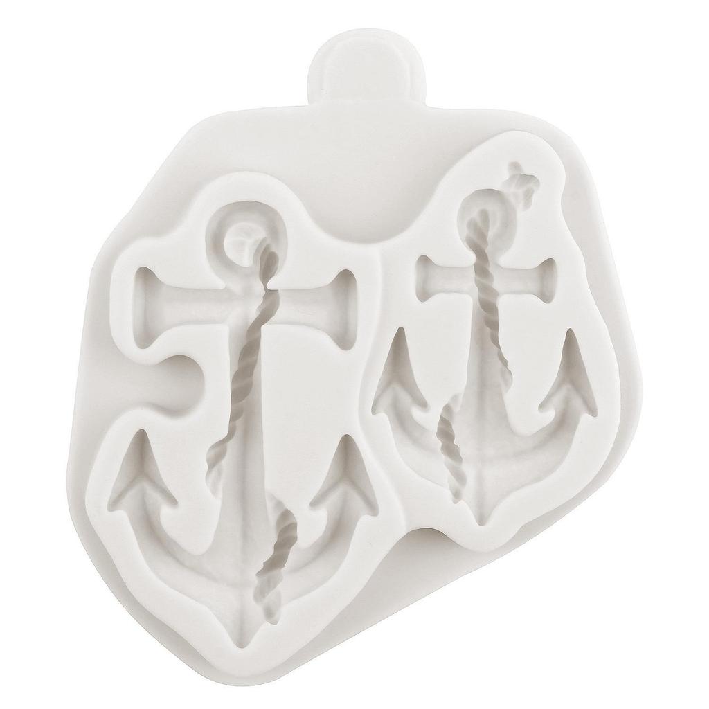 Ship Anchor Silicone Molds Anchor Lighthouse Rudder Fondant Mold Cake Decorating Tools Cupcake Topper Chocolate Candy Craft Gum Paste Polymer Clay