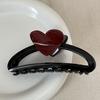 Hair Claw Heart Design Hair Clip for Women Stable Grip Back Head Hair
