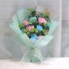 Artificial Flower Bouquets with Ribbon Soap Flower Petals Bouquets Gift for Valentines Mother Day Thanskgiving Christmas