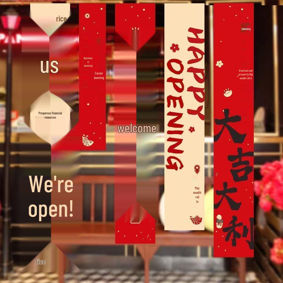 Grand Opening & Anniversary Ceremony Banner for Indoor/Outdoor Use