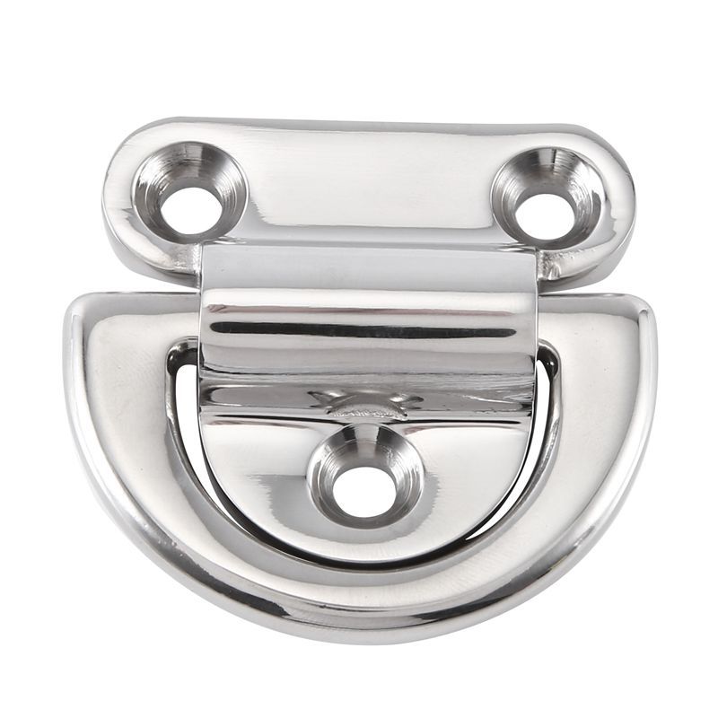 A65P-Yacht Accessories Boat D-Type Connecting Ring Buckle Stainless Steel Yacht Bolt Rope Fixed Ring 8Mm