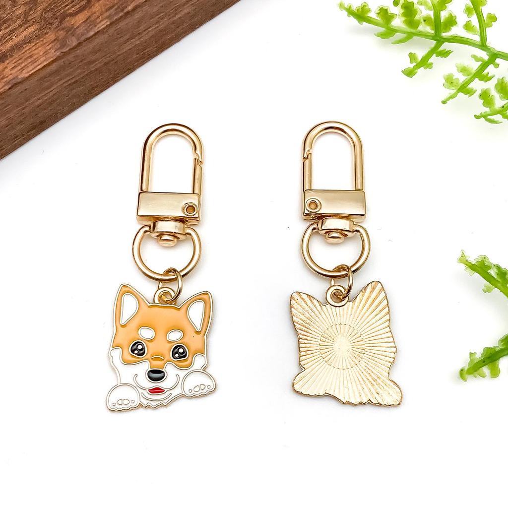 Cartoon Shiba Inu, Schnauzer & Corgi Keychain AirPods Pendant Gift