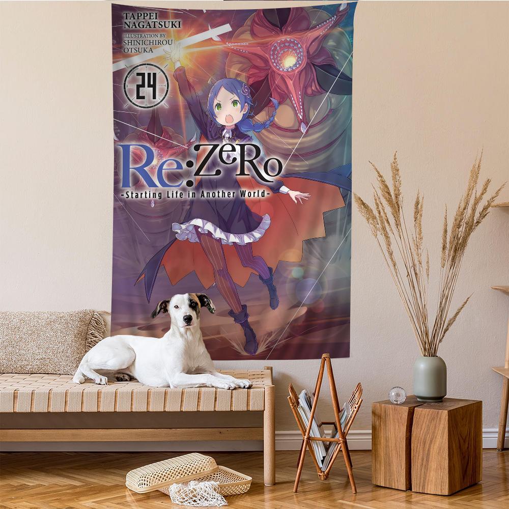

Re Zero Anime Anime Tapestry Hippie Flower Wall Carpets Dorm Decor Cheap Hippie Wall Hanging 74x94cm(29x37in)