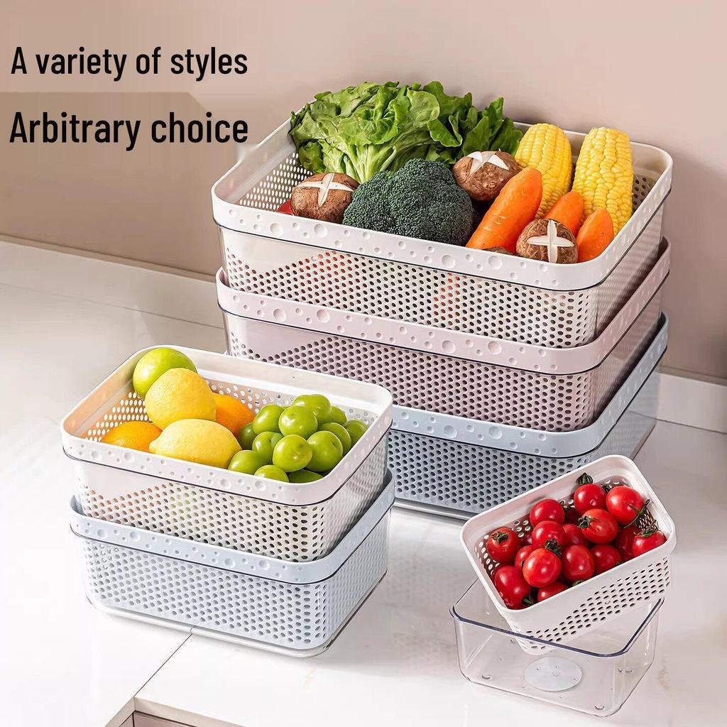 Double-Layer Kitchen Draining Basket: Multi-functional Sink Basin for Dishwashing & Vegetable Washing