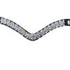 Dazzling Clear Crystal Leaf Browband Horse Bridle Snap Browband .