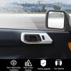 Inner Door Handle Bowl Decor Cover Bezels for 21+ Ford Bronco White Accessories