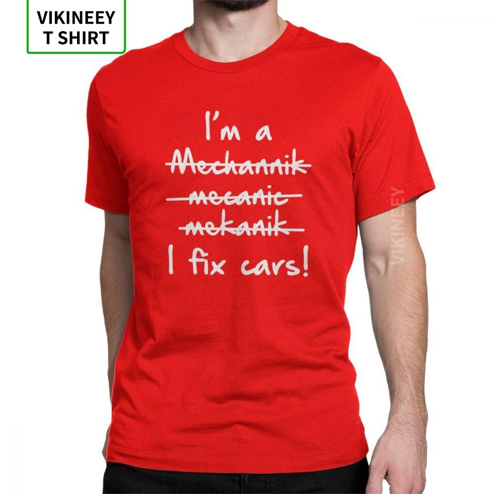 

Mens Im A Mechanic I Fix Car T Shirts Car Fix Engineer 100 Cotton Clothes Slim Fit Short Sleeve Tee Shirt Printed TShirt S