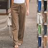 New Women's Summer Waistband Wide Leg Pants Loose Trousers for Women