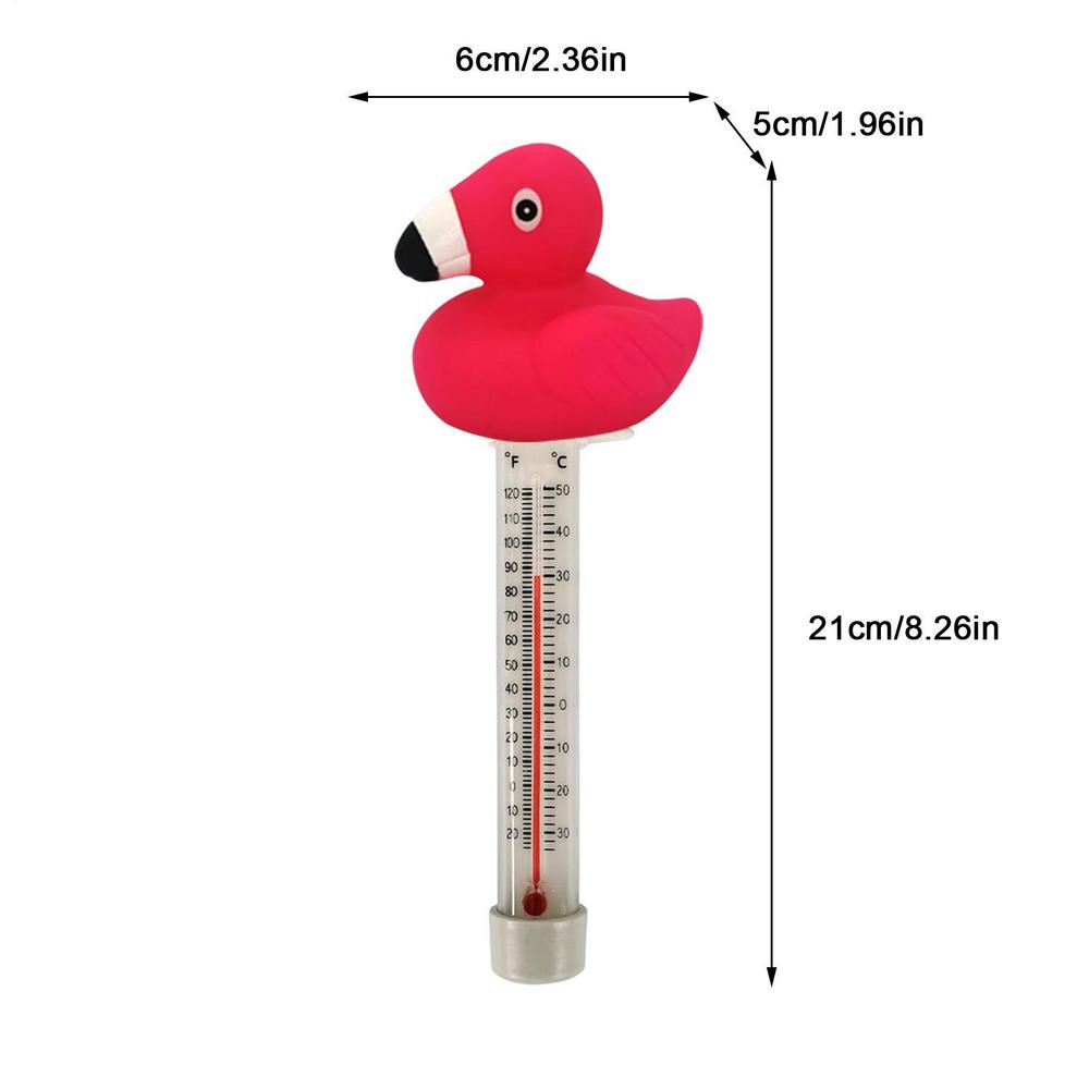 Swimming Pool Thermometer Water Thermometer Shark Duck Turtle Pool Thermometer With String Shatter-Resistant Bath Thermometer