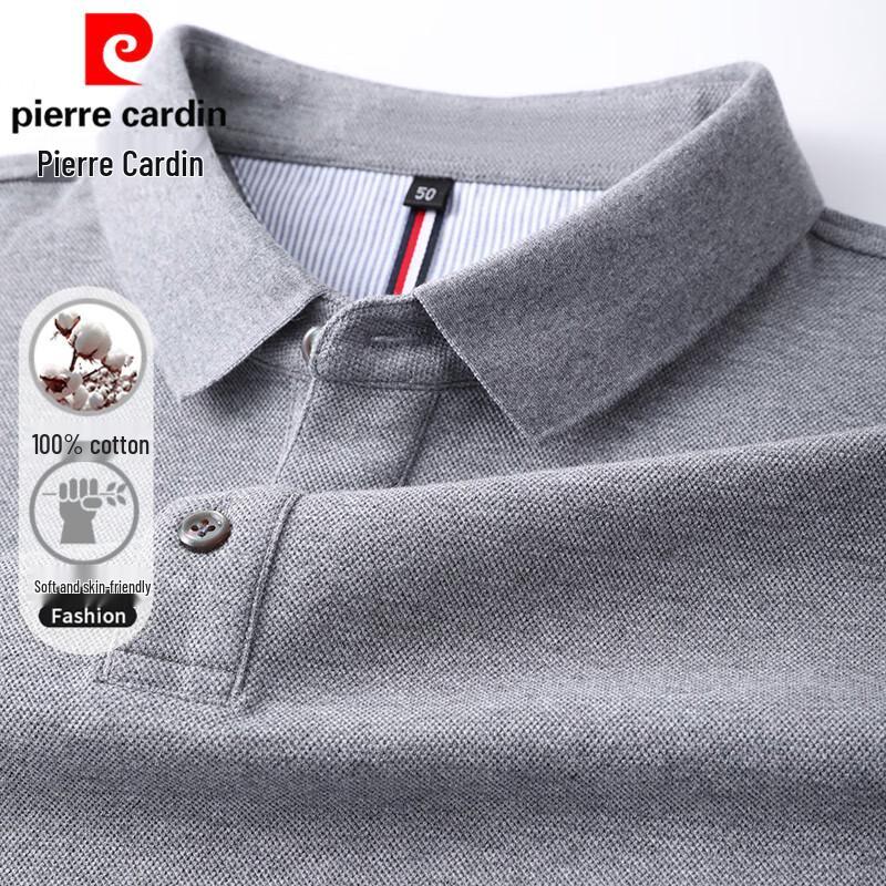 Pierre Cardin Men's Pure Cotton Long Sleeve Polo Shirt