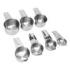 7Pcs Measuring Cups Set Stainless Steel Stackable Multifunctional Metal Nesting Measuring Cups Set for Kitchen Tools