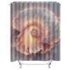 Pastel Spiral Shell Waterproof Shower Curtain - Elegant Art Design for Bathroom Decor, Perfect for a Stylish and Unique Look