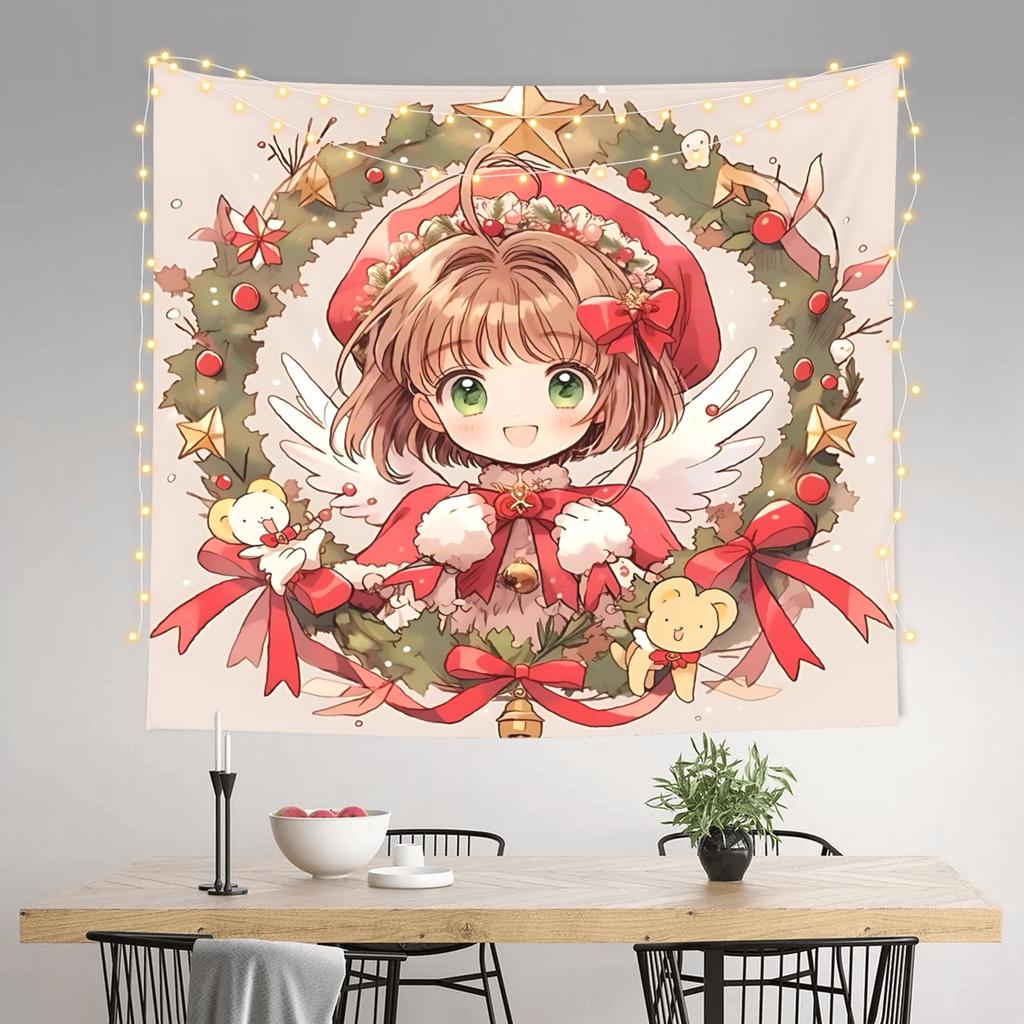 Anime Cardcaptor Sakura Cutecore Tapestry Wall Hanging Blanket Tapestry Home Decor Items Wall Decorations