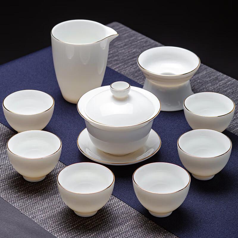 Naijiang White Porcelain Kung Fu Tea Set