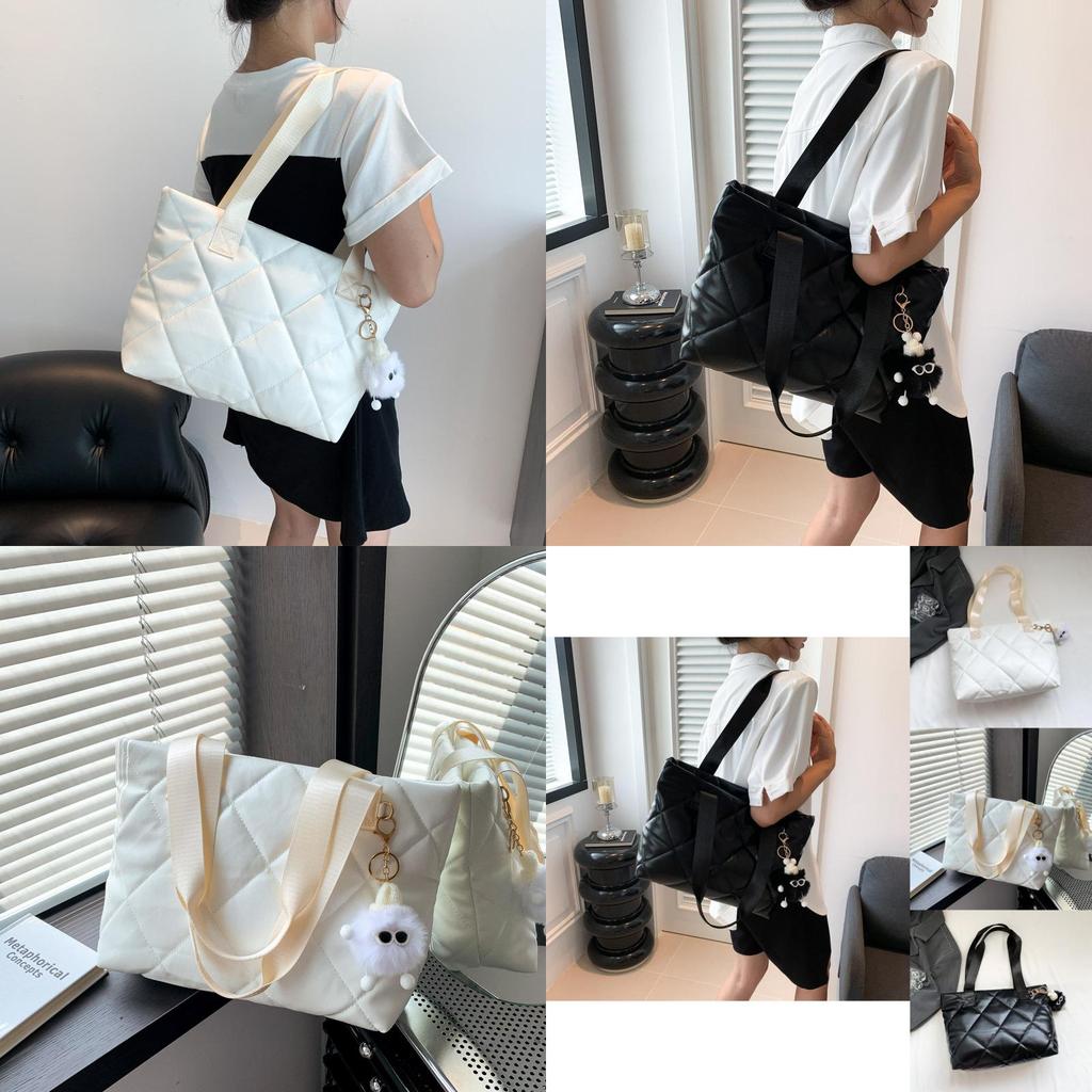 Fashionable Pu Tote Bag For Women Trendy Street Style Large Casual Handbag
