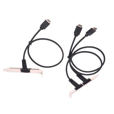 50Cm Usb 3.2 Front Panel Header Type-E To Usb-C Type C Female Connector Extension Wire Cable Type-E Baffle Cable