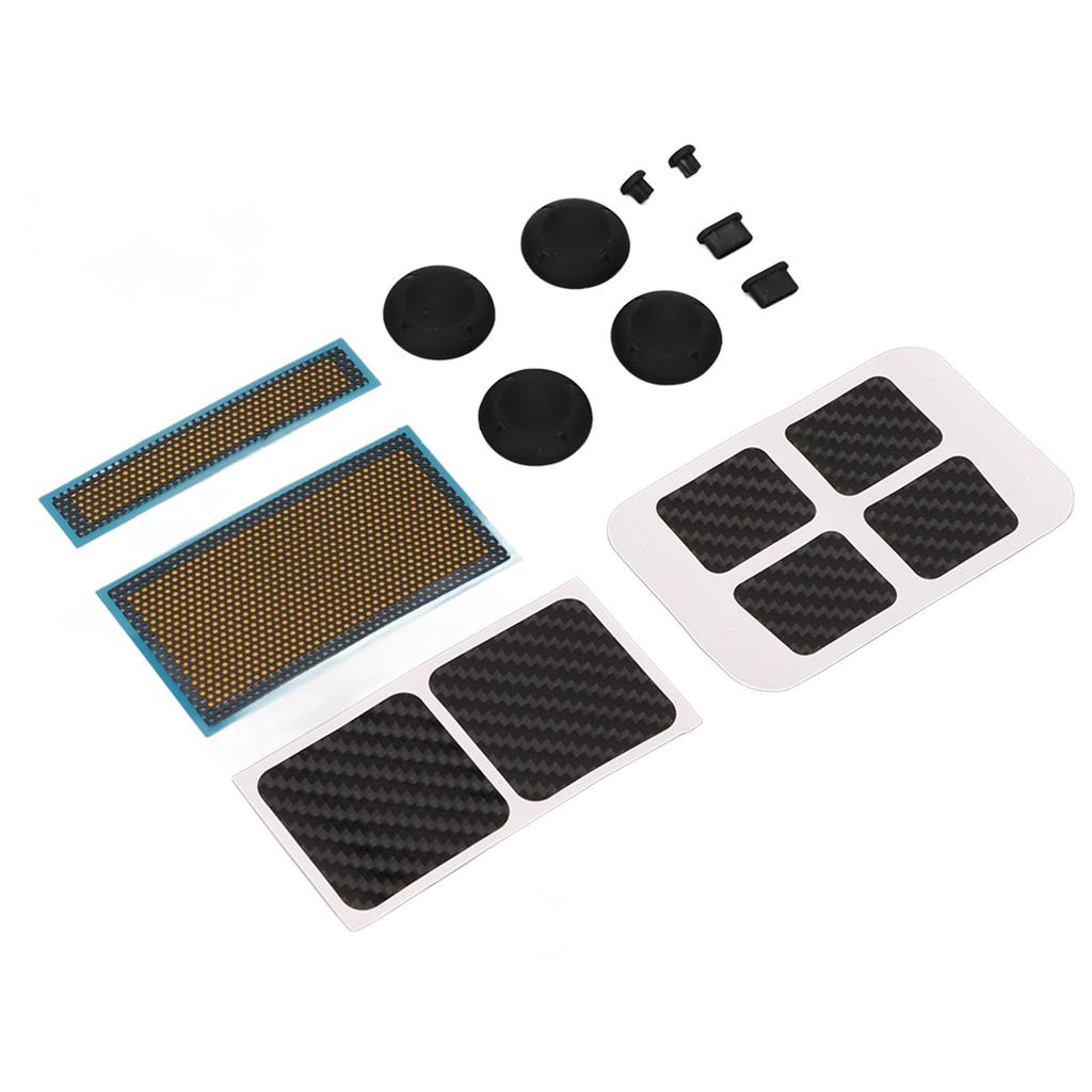 Game Console Protection Kit Stickers Dust Screen Dust Plug Joystick Cap Game Console Skin Protection Set for Steam Deck