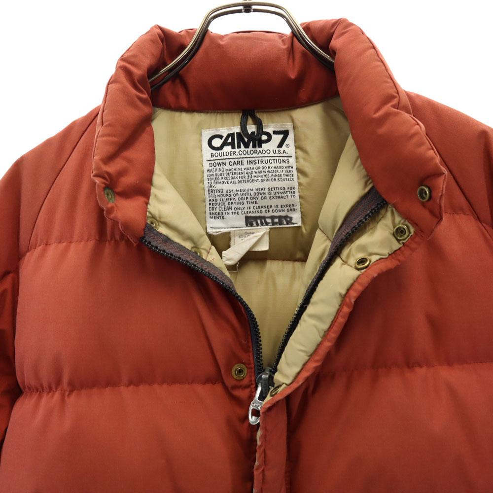 CAMP7 80s Vintage Decathlon Down Jacket S Orange Series Men's Used